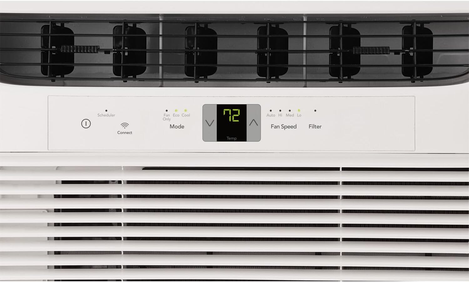Frigidaire 6,000 BTU Smart Window Air Conditioner & Dehumidifier, 115V, Cools up to 250 Sq. Ft. for Apartment, Dorm Room & Small/Medium Rooms, with Remote Control, White