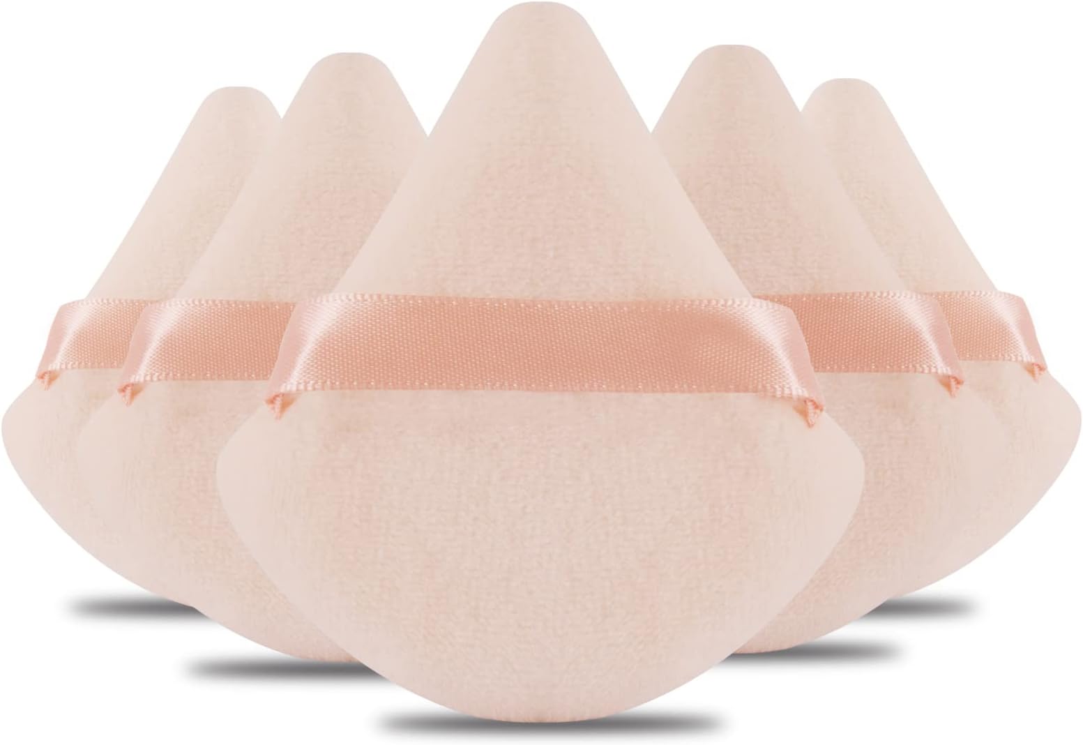 - Powder Puff Daubigny 6 PCS Powder Puff Makeup Puff Face Soft Triangle Powder Puffs for Loose Powder Mineral Powder Body Powder Velour Cosmetic FaclaI Sponges for Applying Makeup Tools(Nude)
