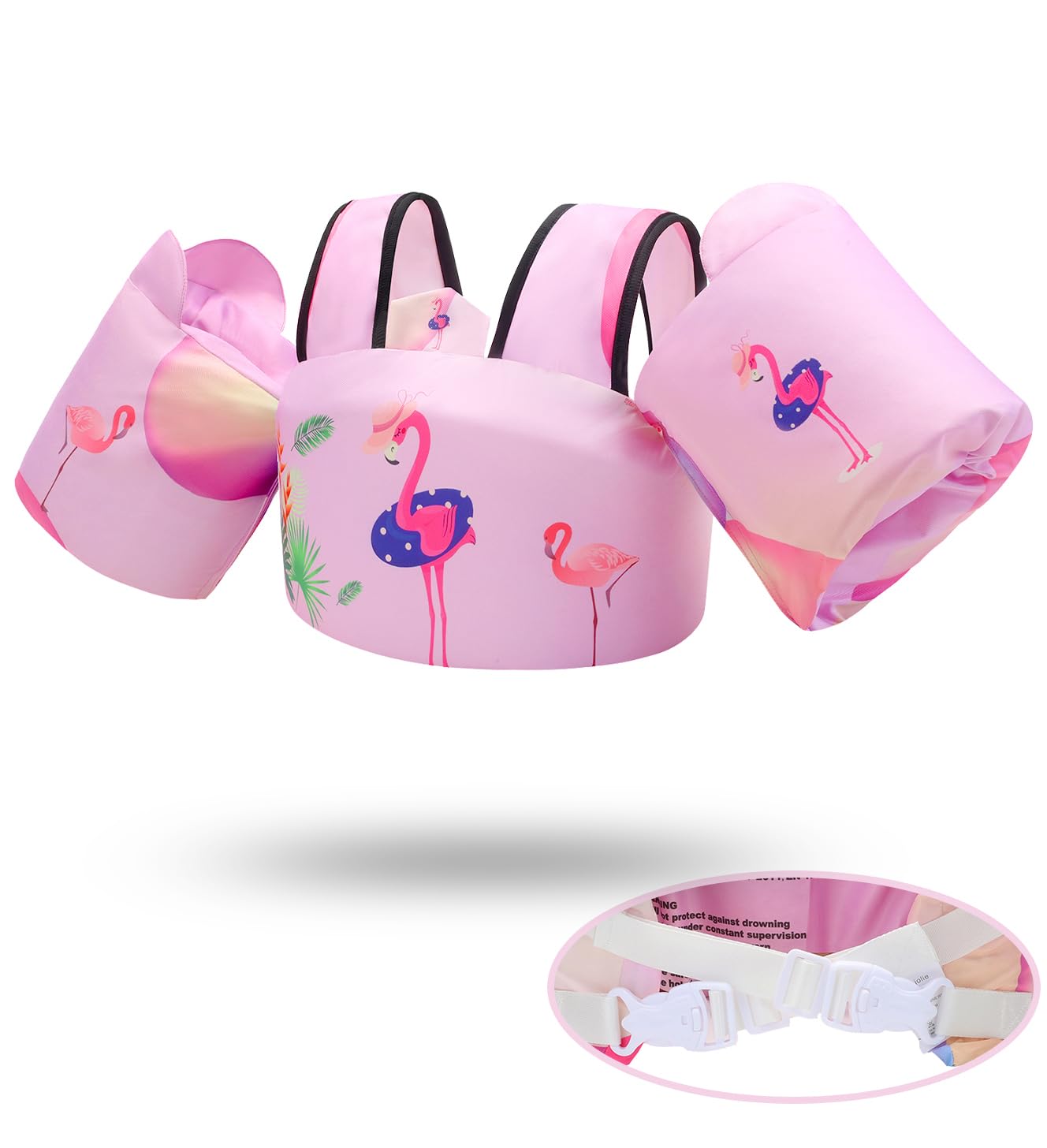 Toddler Floaties Kids Swim Vest for 22-66 Pounds Boys-Girls Water Wings Kids Pool Floaties for 2-6 Years Old Child Swim Learning Trainning