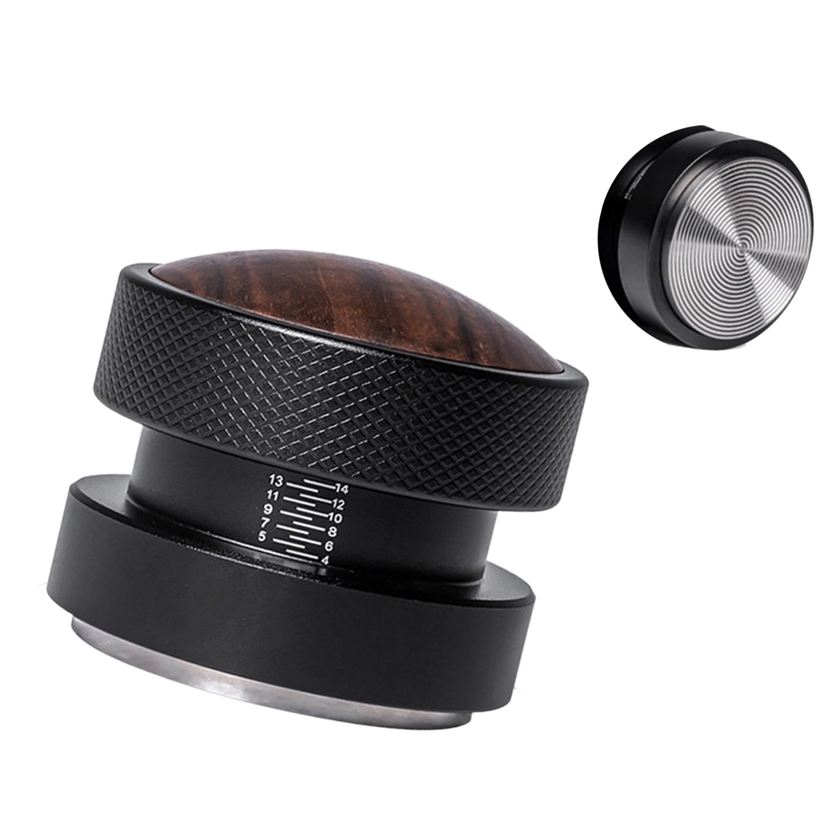 NVOQILIN 51mm / 53mm Coffee Tamper Stainless Steel Calibrated Espresso Tamper for Consistent Pressure and Smooth Calibrated Espresso