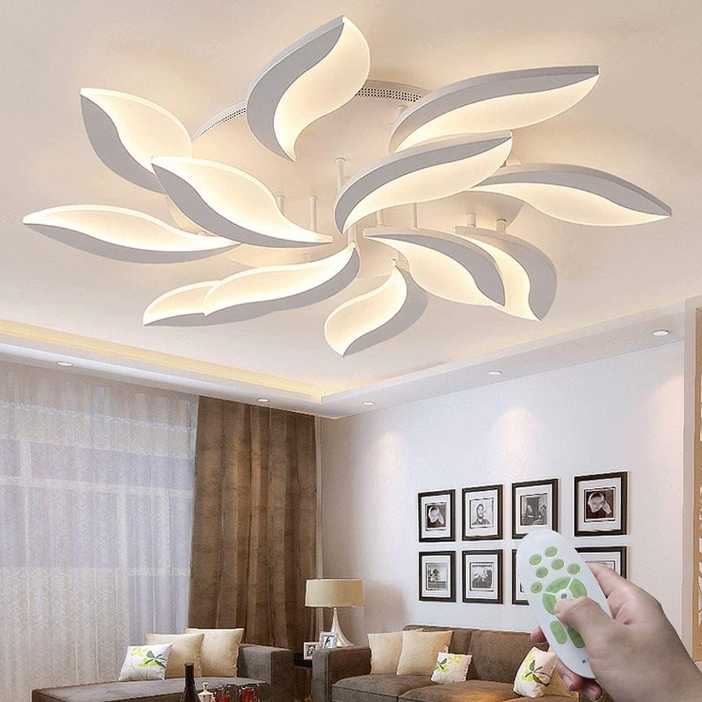 Plafonnier LED fleur pour un éclairage de salon modulable - 8