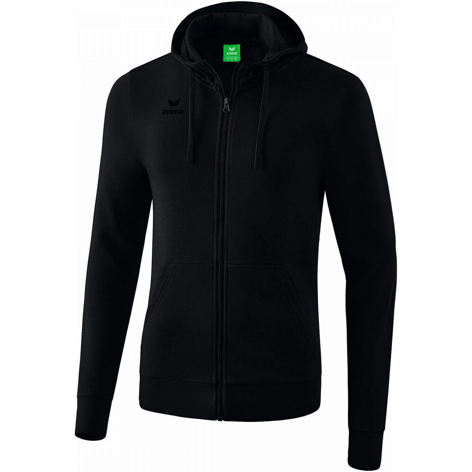 Erima Hooded Sweat Jacket - Black, 128