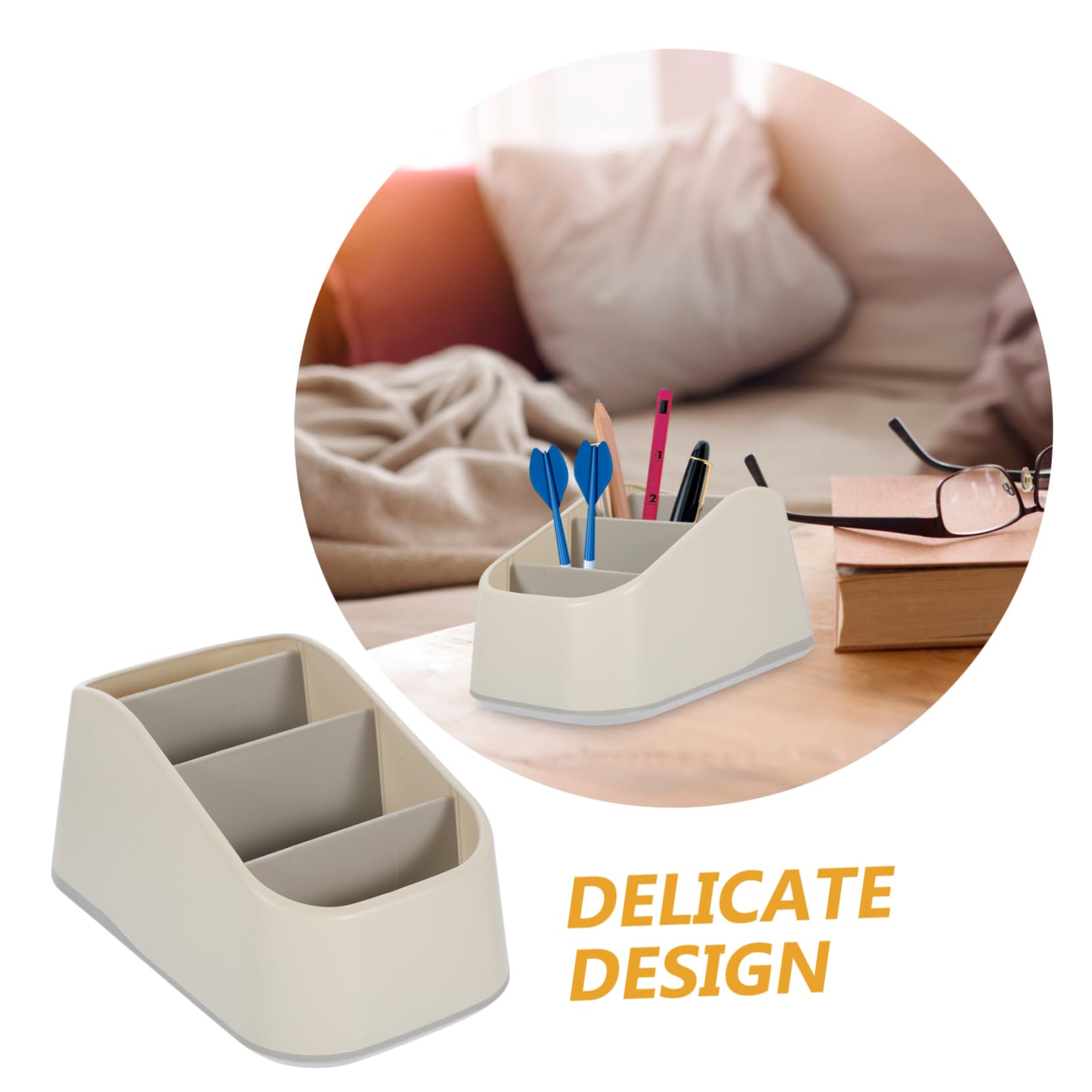 SEWACC 3 Stück Tv Halterung Computerständer Tv Ständer Handyhalter Handyständer Tv Fernbedienungshalter Fernbedienungshalter Handyständer Home Desktop Organizer Pp Grau
