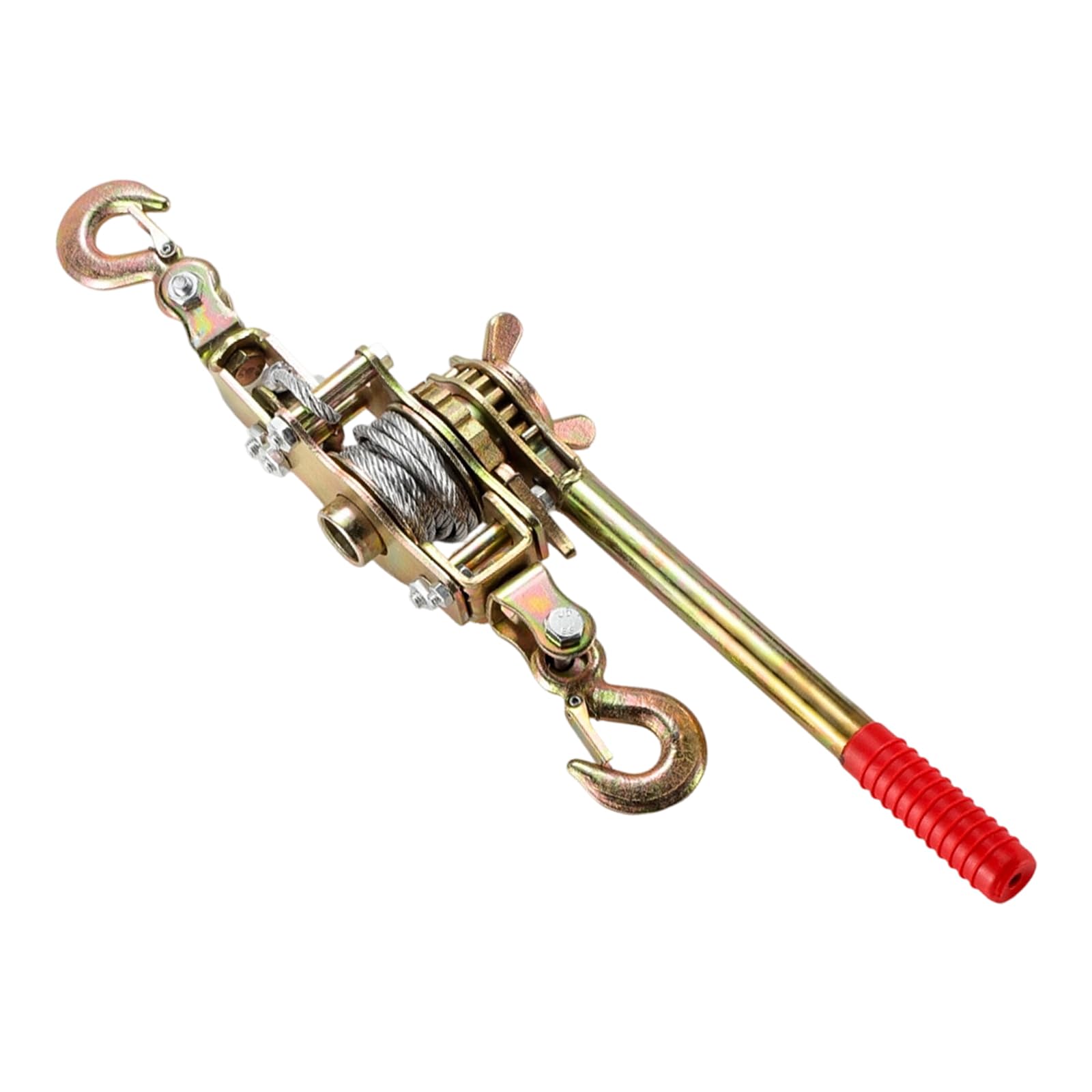 Zepfjhe Double Line Manual Ratcheting Tightener For Wire Rope And Nylon Cord Crafted From High Strength Carbon Steel Ensuring Reliability Small Handheld Ratcheting Wire Rope Tightener
