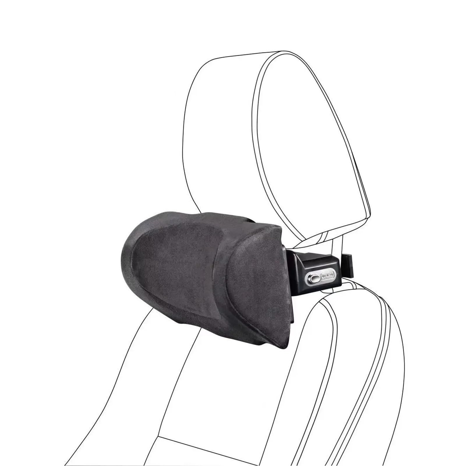 Lumbar Supports Cushion Almohada cervical para reposacabezas de coche, almohada cervical de alta gama para el asiento del coche, almohada cervical para conducir(Red)