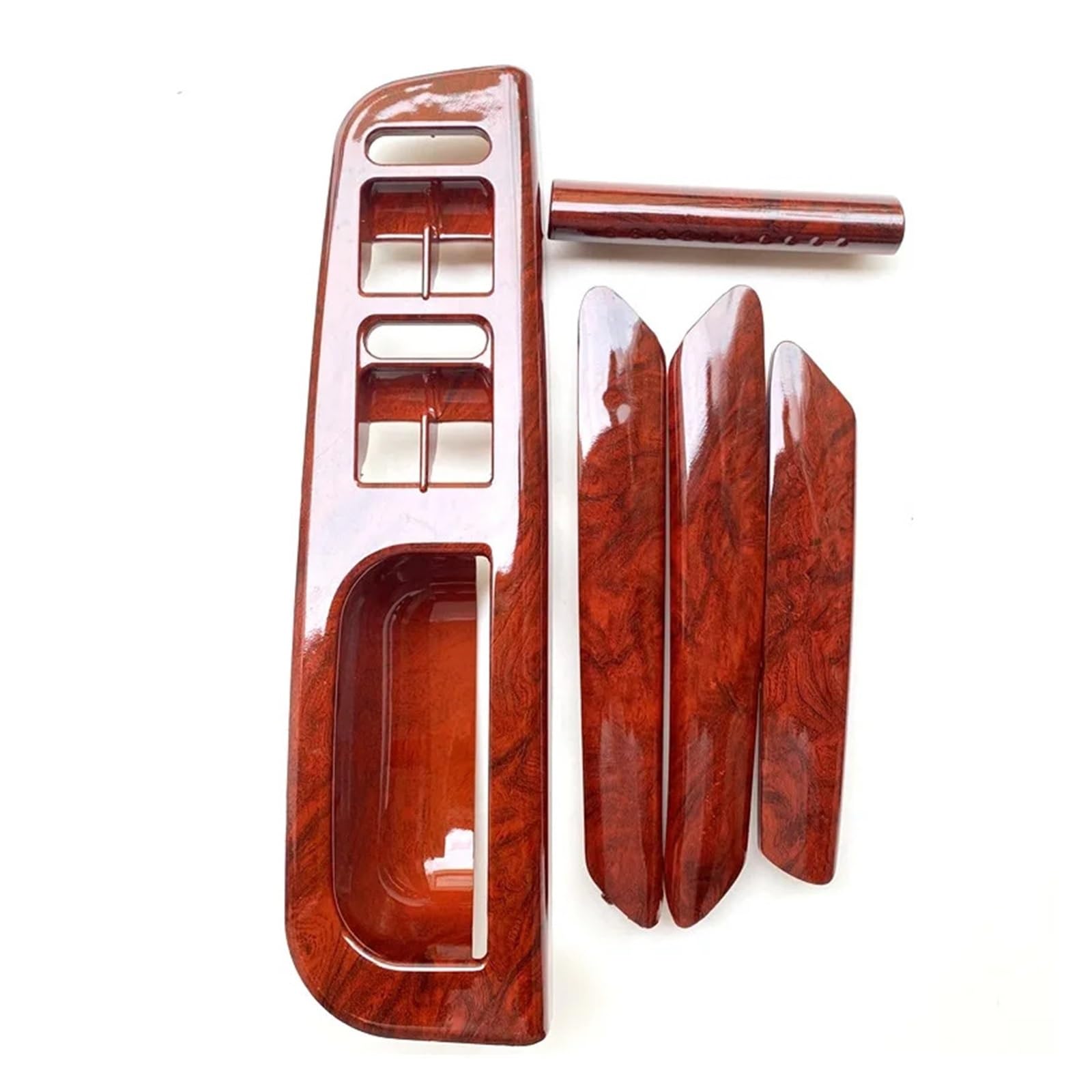 Nwkvjbhrgyq One Color 5Pcs Mahogany Door Handle Switch Base Compatibility For Vw Passat B5 1998-2005 3B186717e 3B4867179b 3B0867180a 3B4867180b 3B4867372