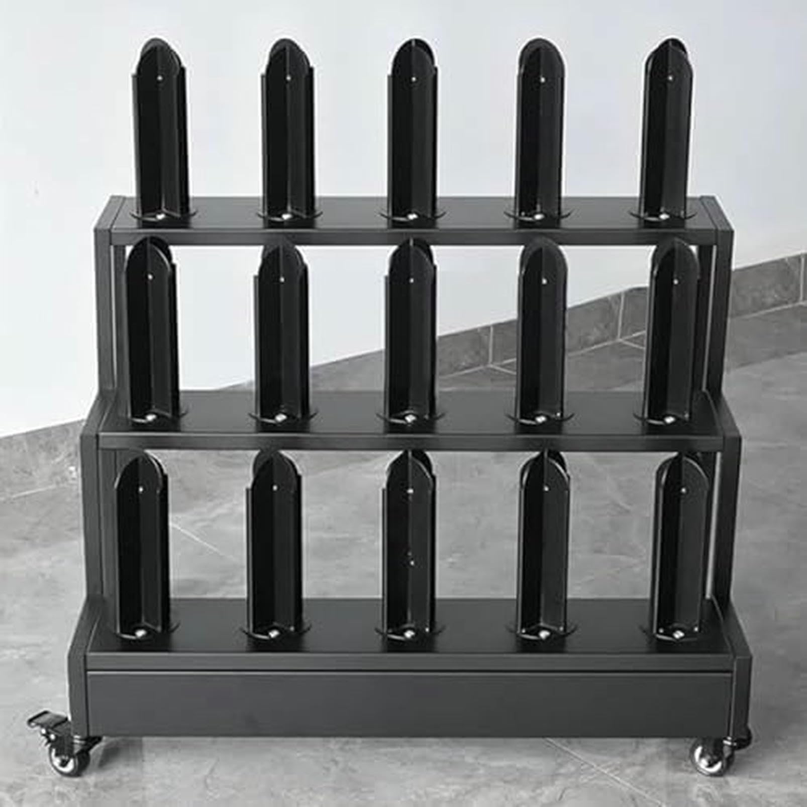 Organisateur de rouleaux de vinyle CNPRAZ mobile en acier résistant