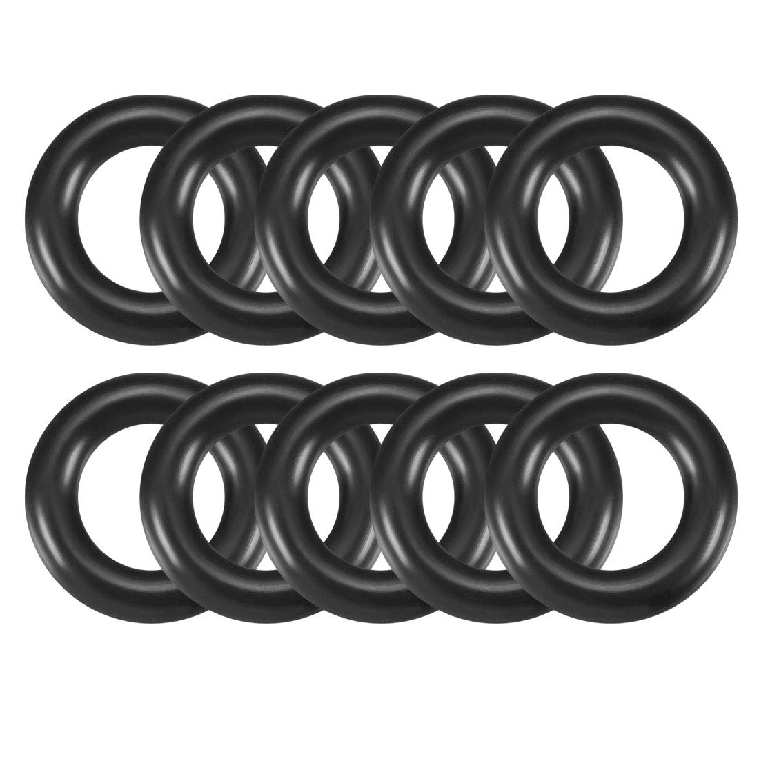 Uxcell Black Nitrile Rubber O-Rings 23Mm Od 13Mm Id 5Mm Width, Metric Sealing Gasket, Pack Of 10