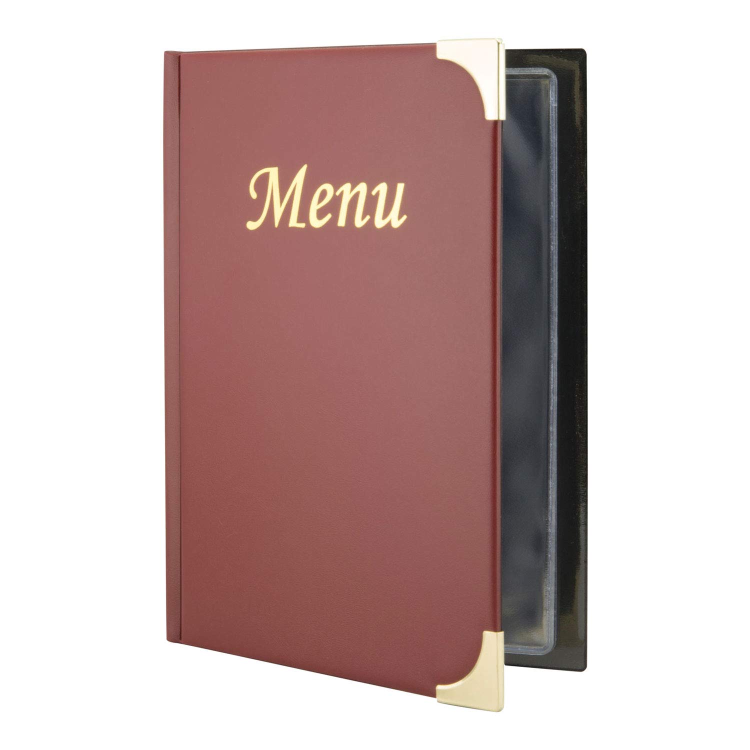 Securit Podstawowa seria A5 Menu z 2 podwójnymi wkładkami, czerwone wino