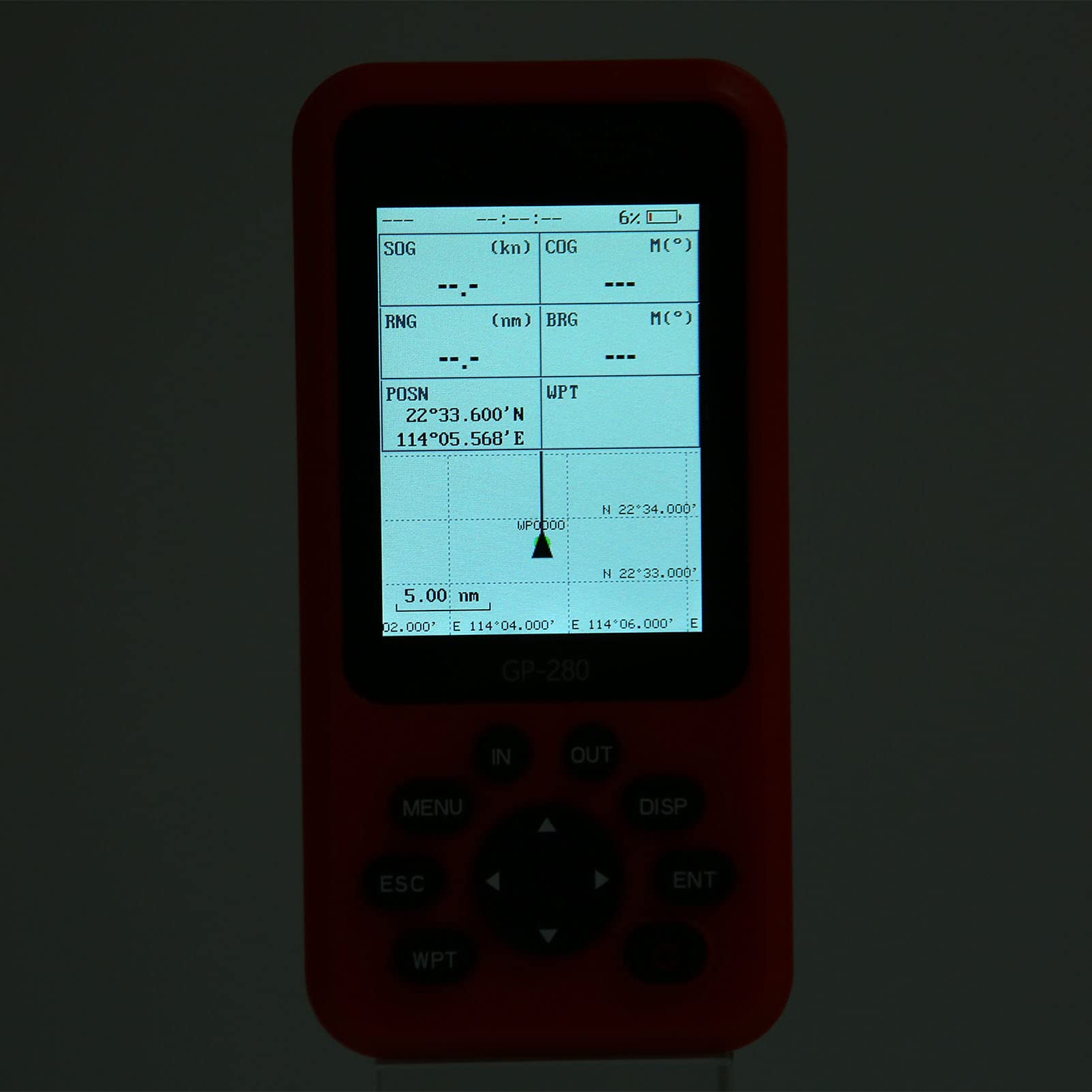 Navigateur GPS Portable, écran FSTN 2,6 Pouces Navigateur GPS Navigation GPS avec Alertes Visuelles et Audio pour Véhicule Marin (Noir)