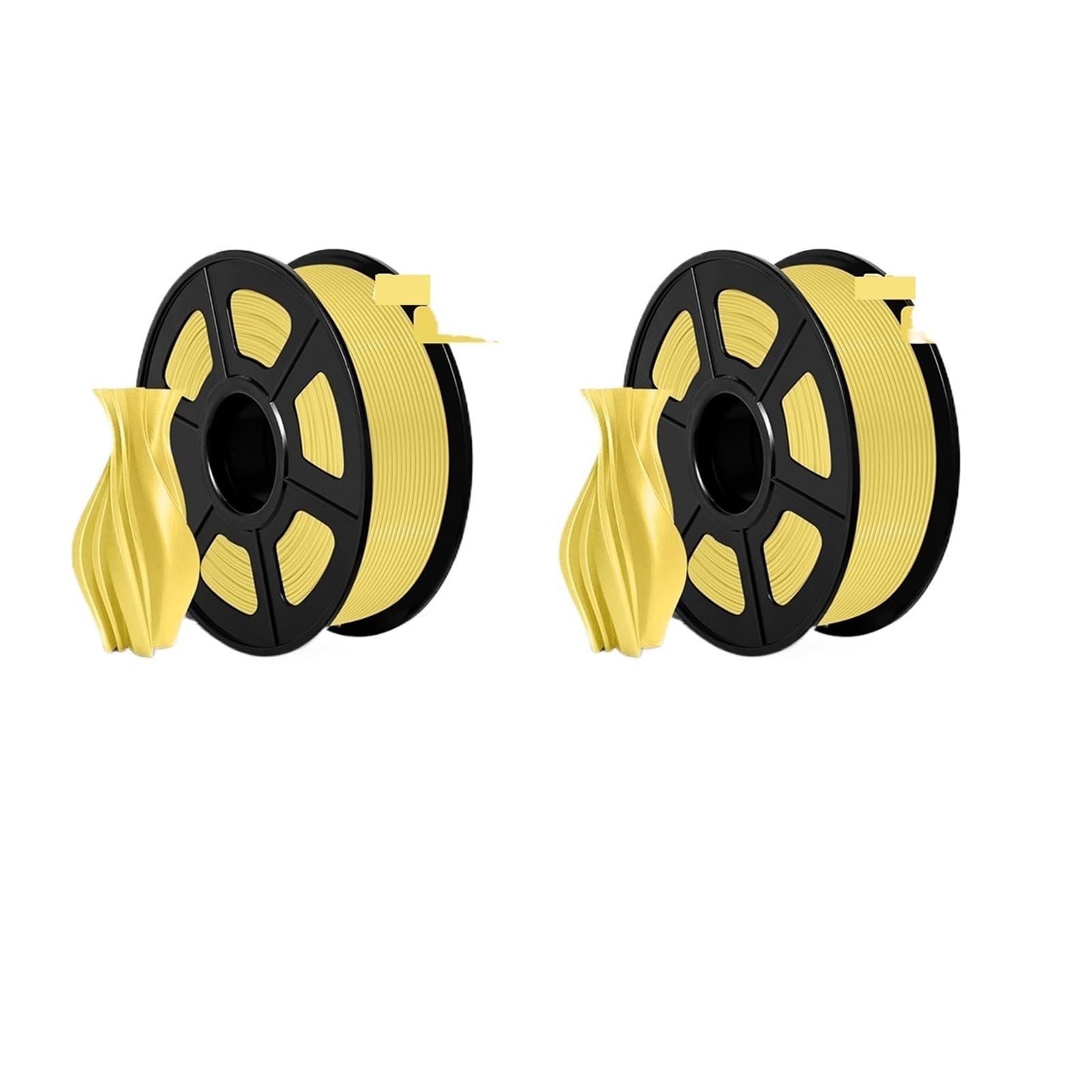 Filamento para impresora 3D, Filamento PLA Meta 3D, 1,75 mm, sin burbujas, color cálido, alta liquidez, impresión rápida, recambio de bolígrafo for niños, impresora FDM 1KG/2KG(PLA-Meta Yellow 2KG)