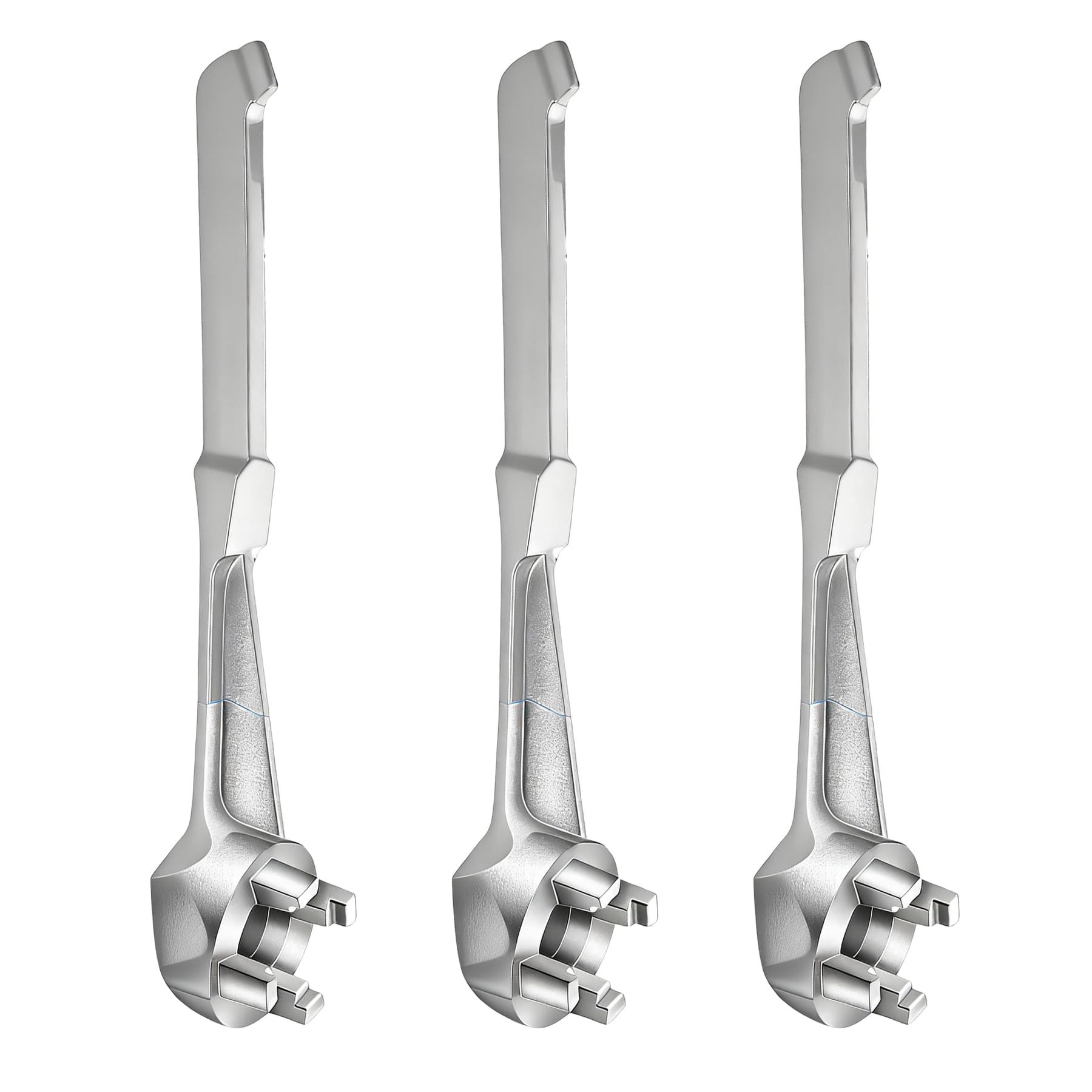 Bung Wrench, 3 Pack Aluminum Drum Plug Barrel Wrench for Opening 10 15 20 30 55 Gallon Drum, Drum Opener Tool For Most Standard 2 in and 3/4 Plugs On Tight-Head, 3pcs