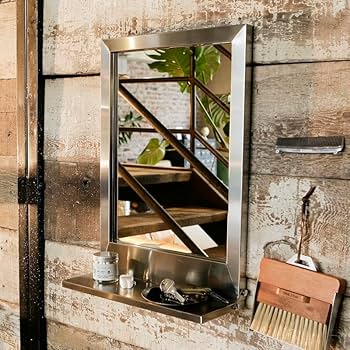 ダルトン　ステンレスミラーLサイズ DULTON ONLINE SHOP | STAINLESS STEEL FRAME MIRROR WITH