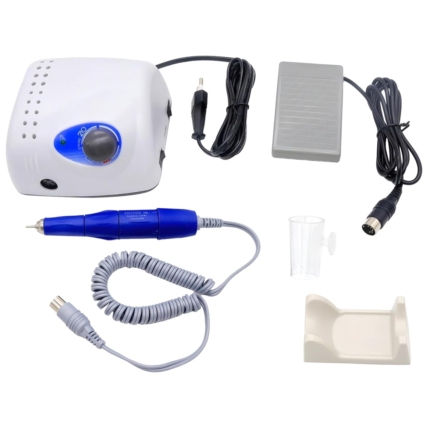 35000Rpm Electric Nail Drill Kit, Professional Salon Use, Adjustable Speed, Foot Pedal, 110V