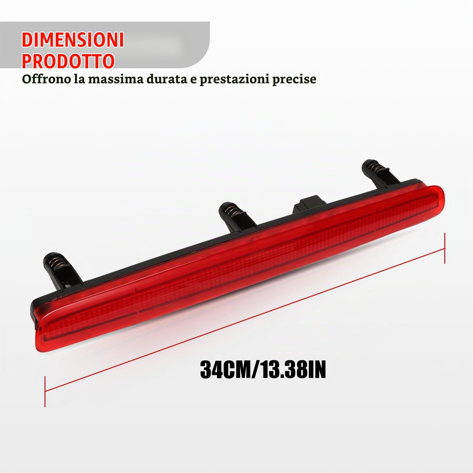 Luce Stop Freno Posteriore Adatto Per T5 7E0945097C | 7E0945097A，Per Multivan Transporter Fanale Posteriore Del Freno