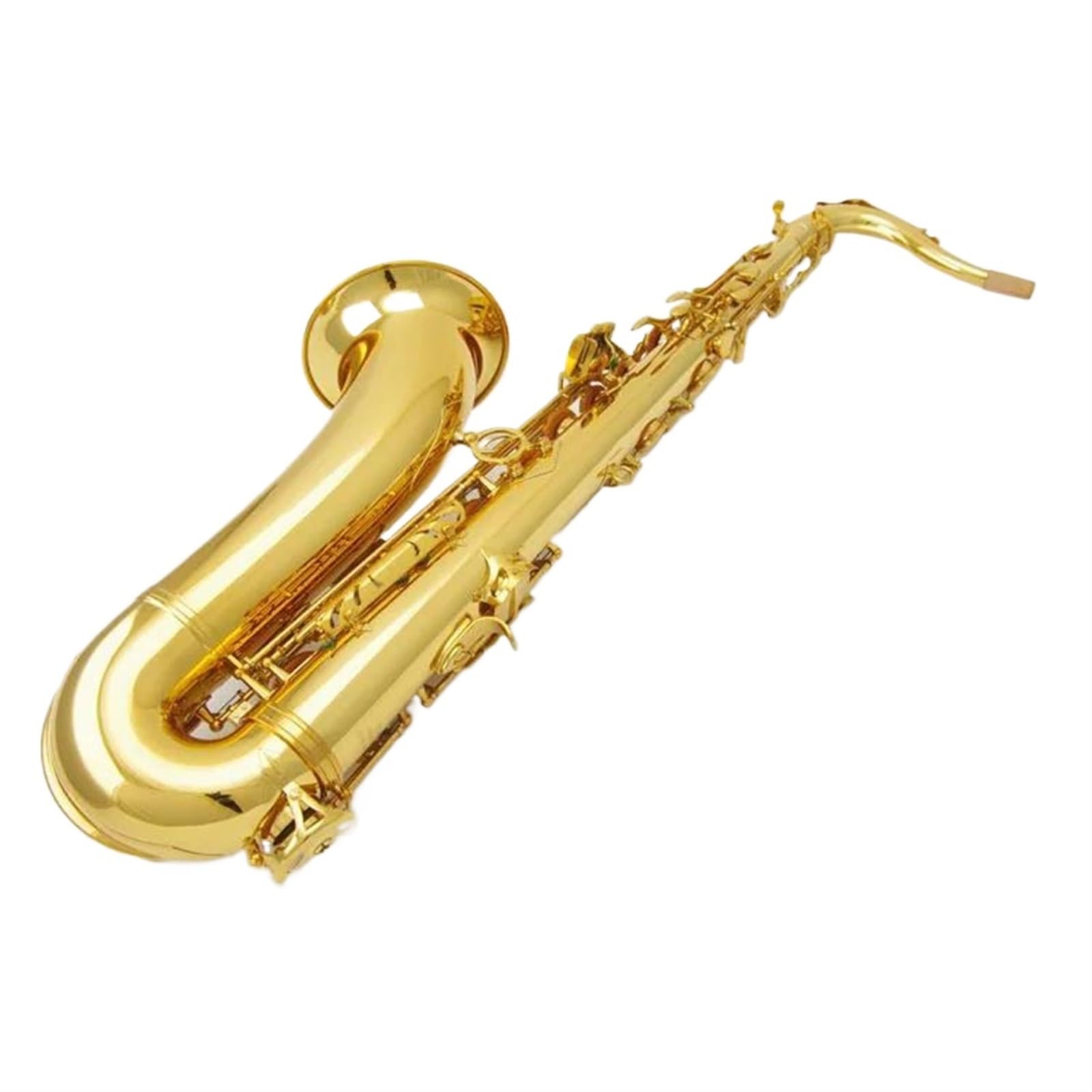 Saxofón Instrumentos Musicales Saxofón Tenor B Latón Lacado Dorado Saxofón Sib Tune Saxofón