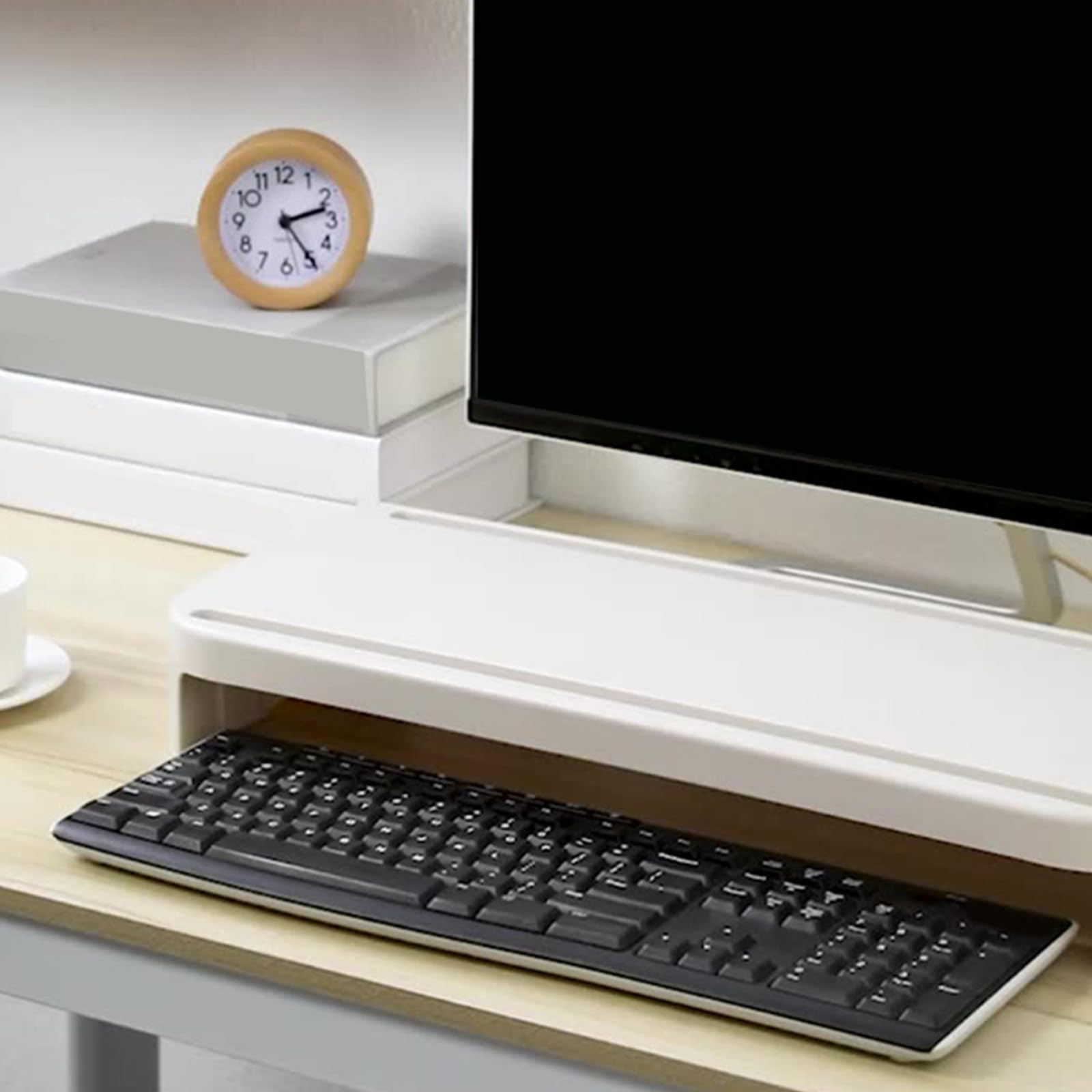 Homoyoyo Soporte Elevador para Monitor de Ordenador, Plástico, Ergonómico
