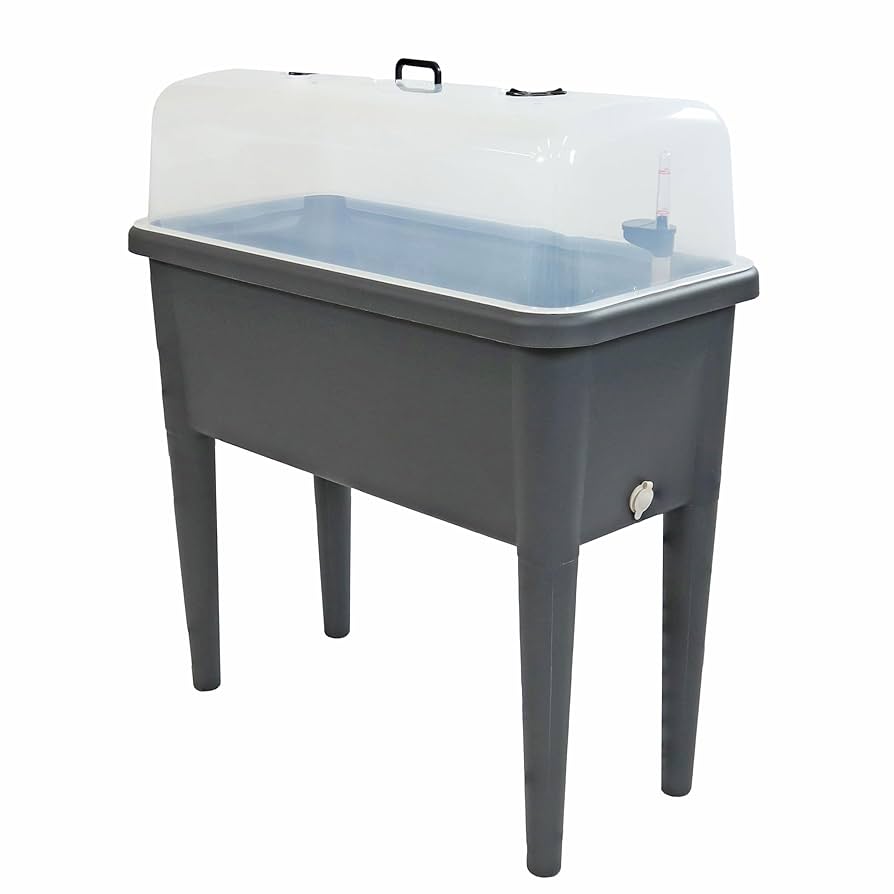 Amazon.com: Sunnydaze Self-Watering Raised Garden Bed with