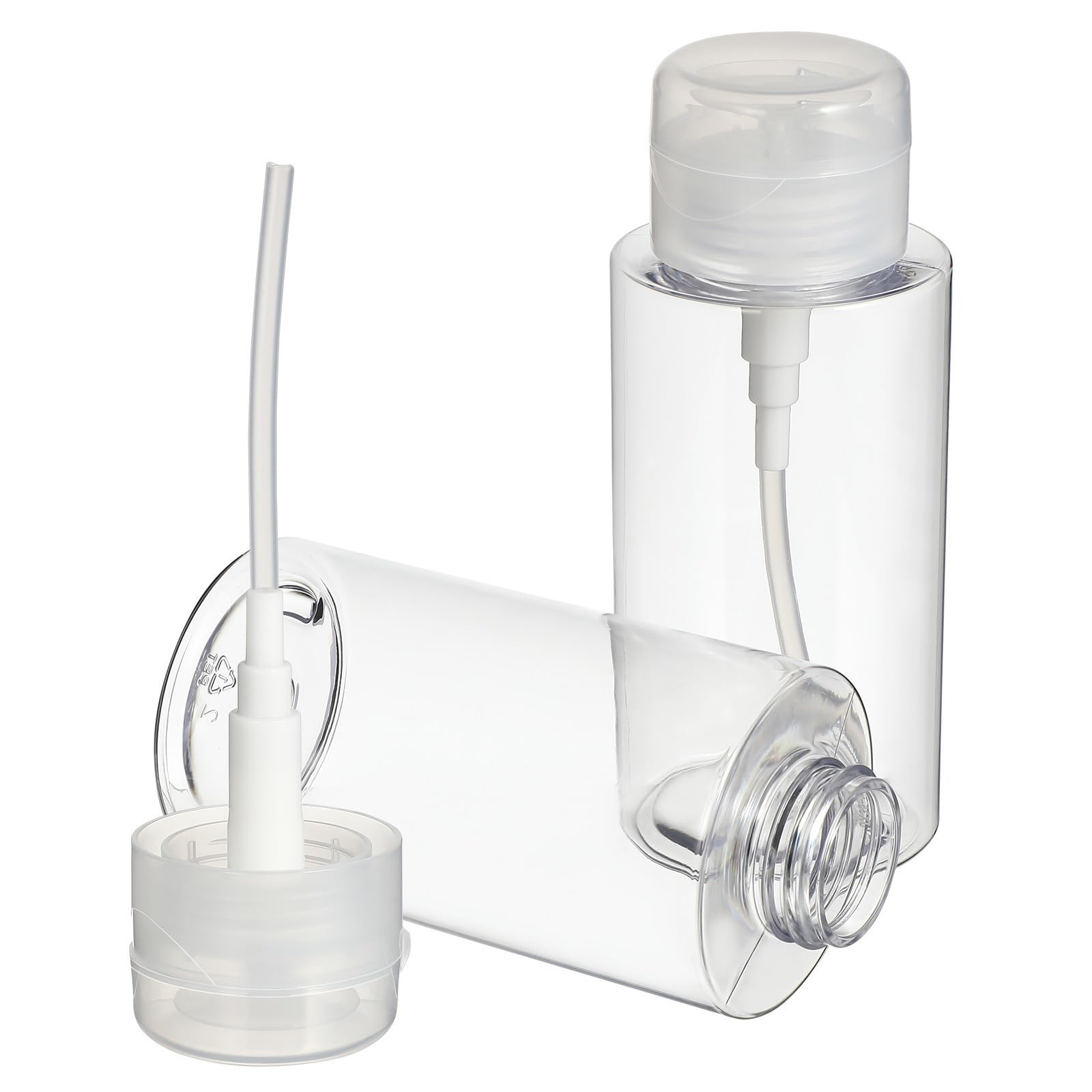 Dispensadores con bomba KOMBIUDA de 300 ml para quitaesmalte, pack de 2 botellas reutilizables