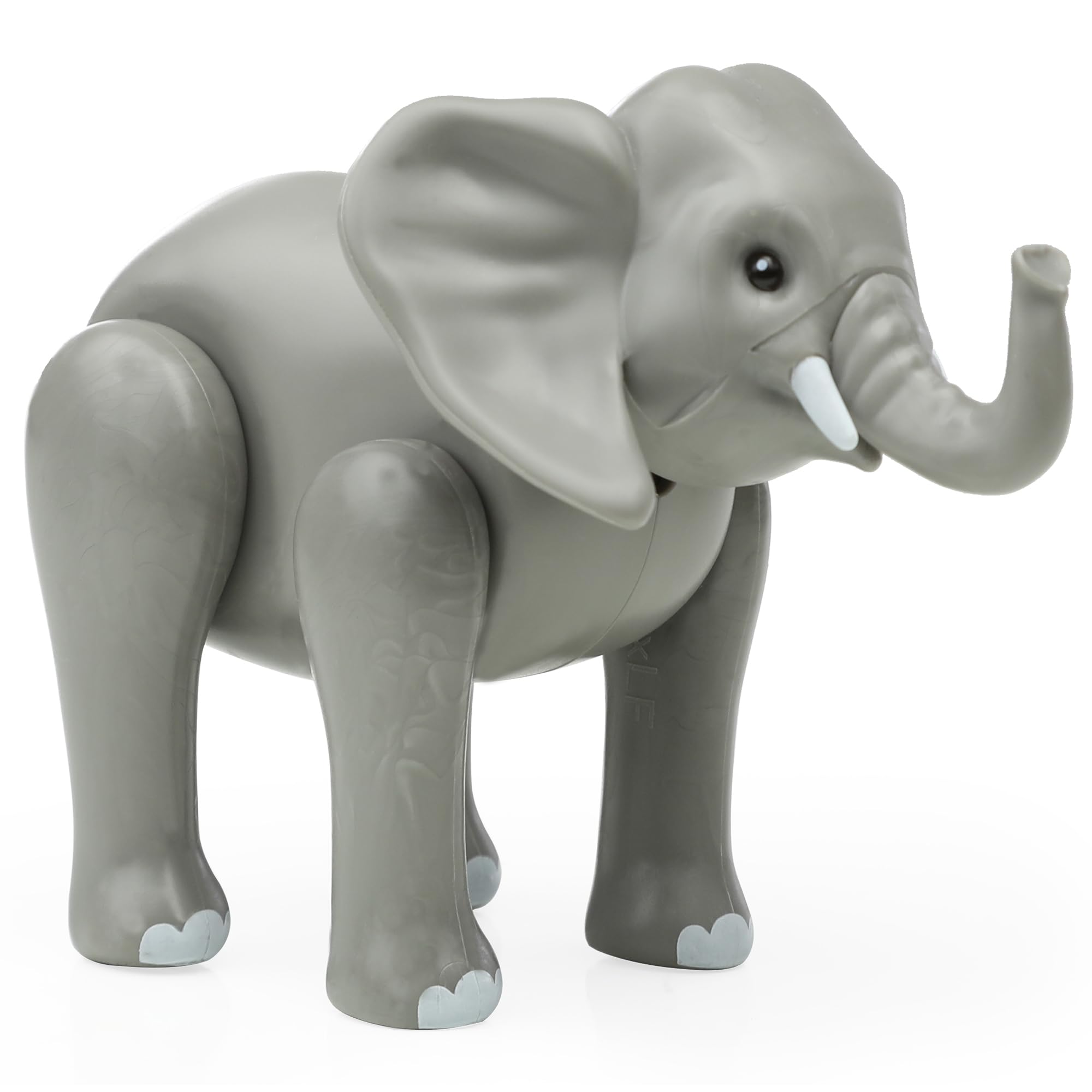 Elephant Figurine Toy, Large Safari Animal Figurines, Realistic Zoo Animal Toys for Toddlers 3-5, Toy Elephant Plastic Figure, Wild Animal Figure, Toy Safari Animal Playset for Kids