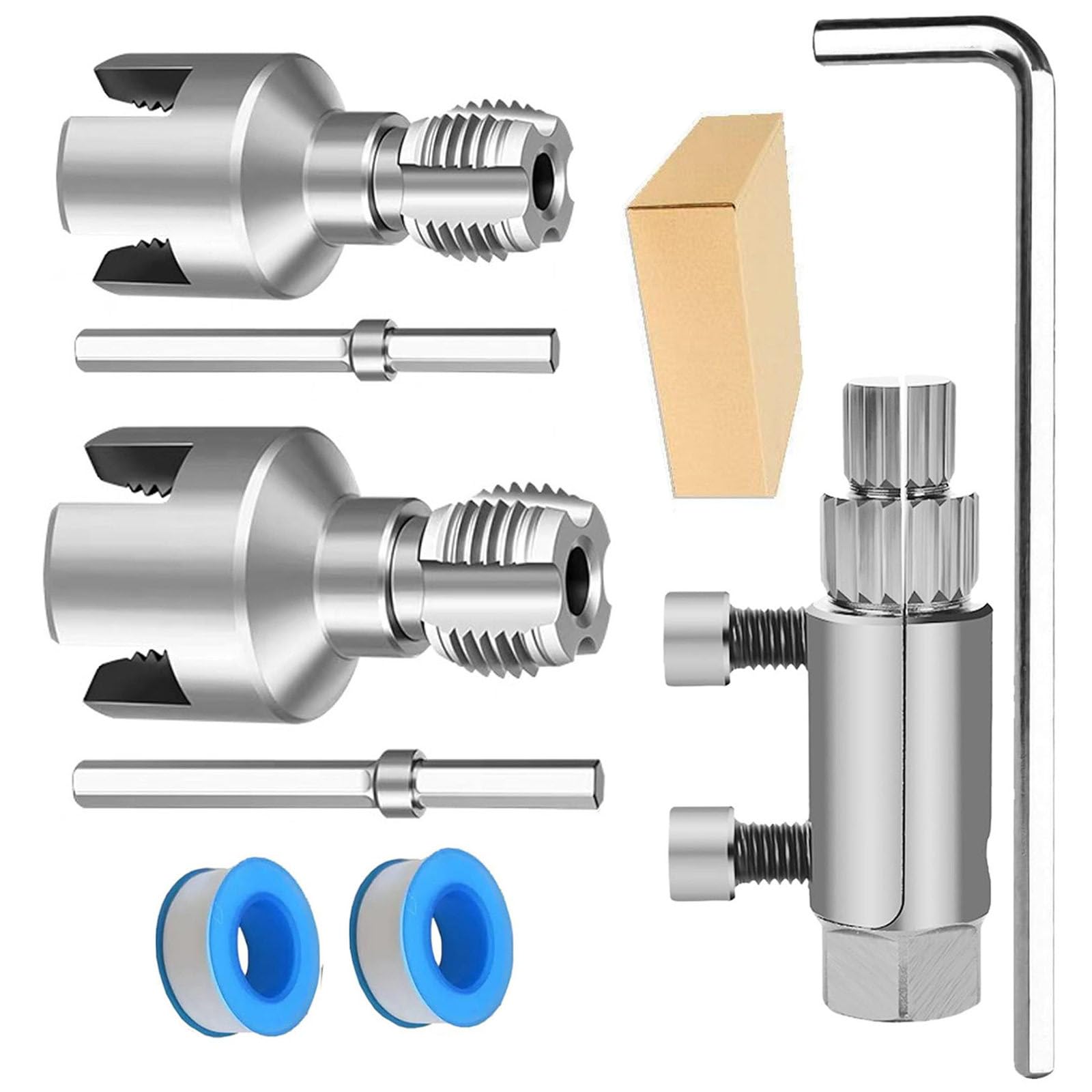 Water Pipe Tappings Tool Pipe Inner Hole Opener Tube Water Tube Hole Opener PVC Internal Thread Openers Threader Tool