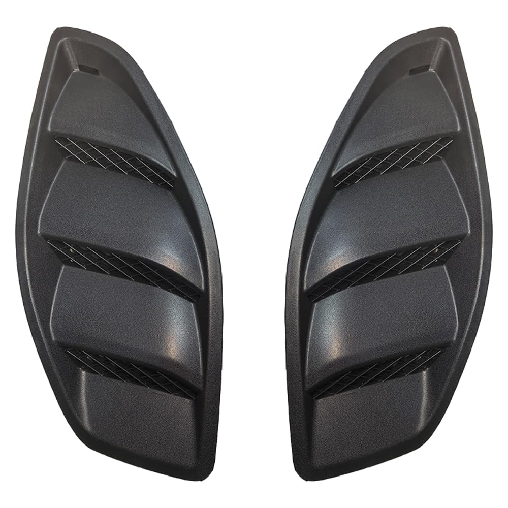 Lantsun Hood Vent Cover ABS 2Pcs Exterior Accessories Compatible With 2007-2017 J eep Wrangler JK JKU & Unlimited