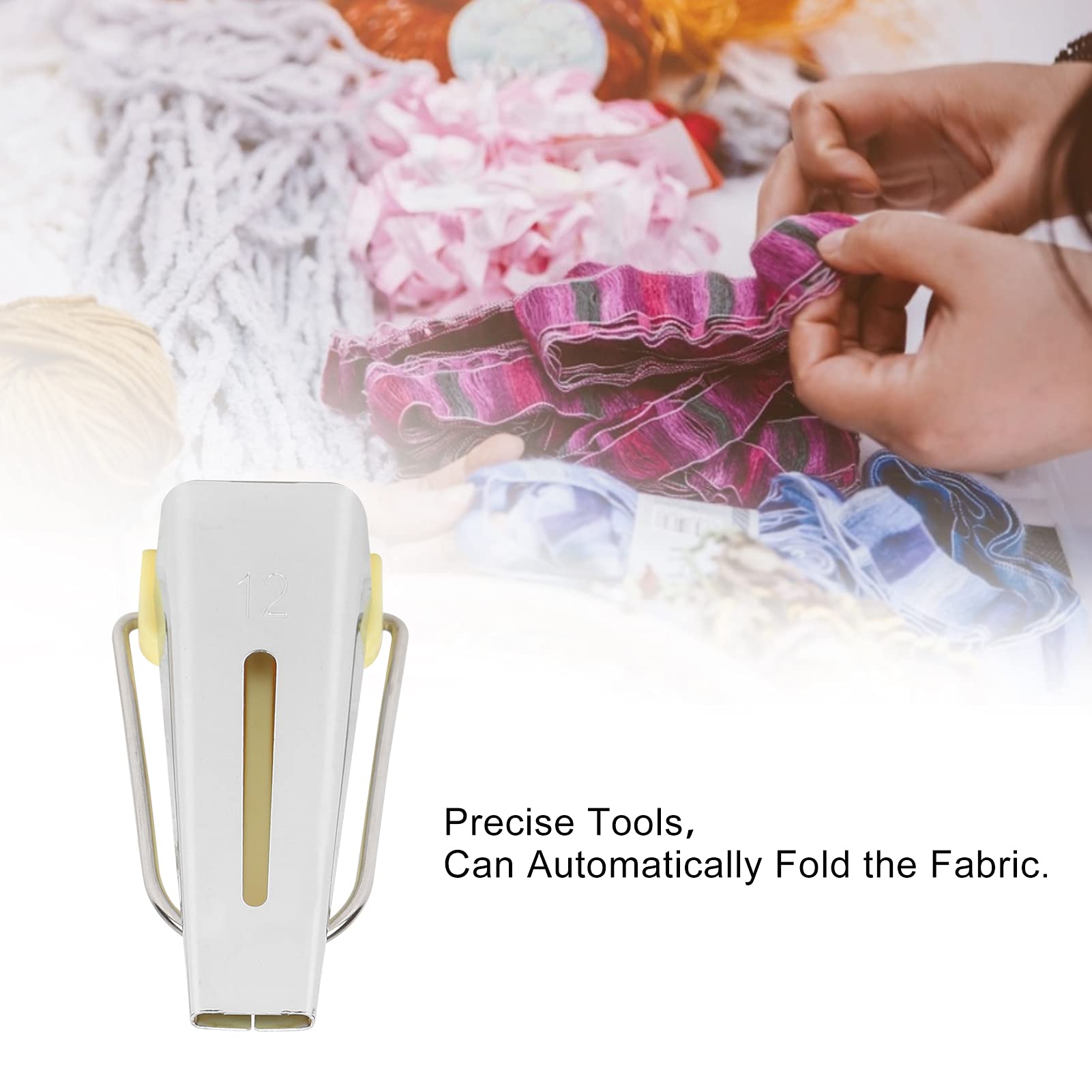 4 Size/set 6/12/18/25mm Fabric Bias Tape Maker Folder Kit DIY Sewing Quilting Binding Tool Home and Family Appliance and Decor