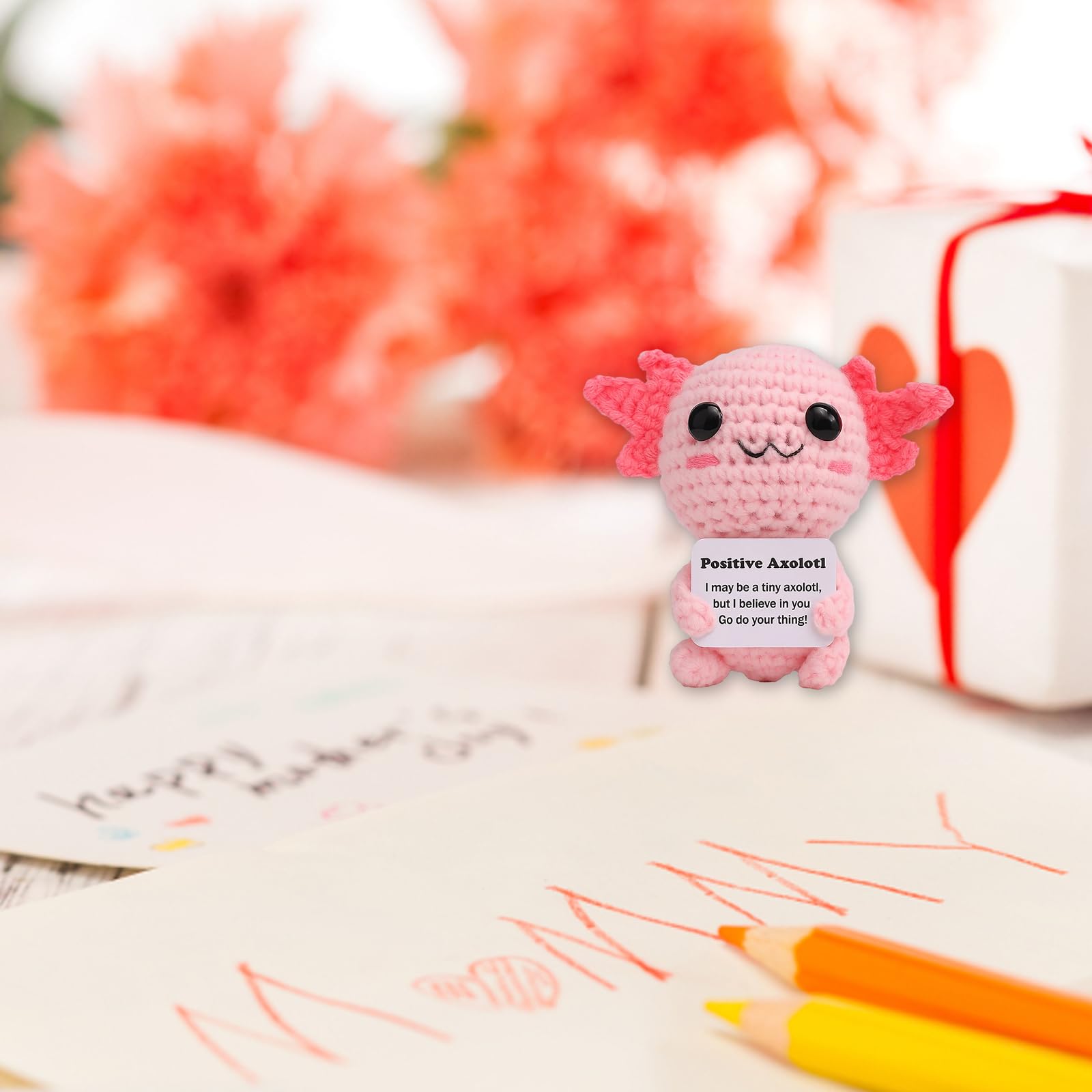 WaaRiuQ 1PCS Emotional Support Gift, Positive Crochet Animals - Image 3