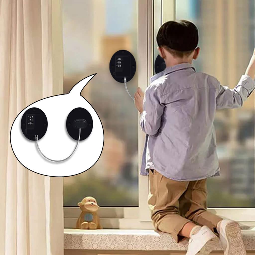 Cerraduras de Seguridad para Ventanas, Cerradura para refrigerador de Seguridad para niños, cerraduras de Seguridad para niños con restrictor de Ventana, cerraduras con restrictor