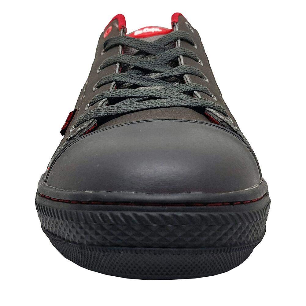 Lee Cooper ‎LCSHOE054 Unisexowe obuwie ochronne robocze SB/SRA w stylu retro baseball nowoczesny design buty robocze BHP, Szary, 38 EU