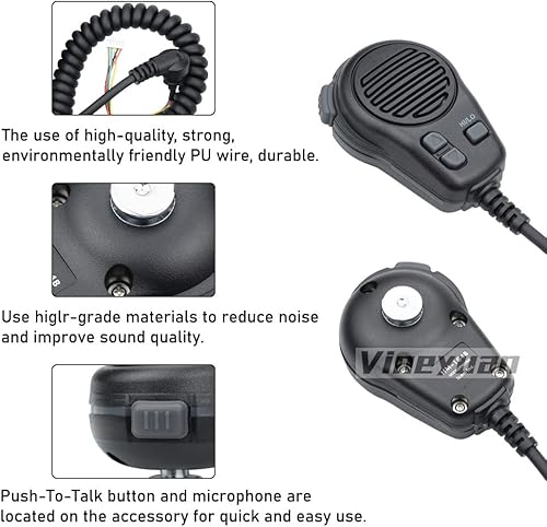 Miniatura 3 de HM-164B Micrófono de altavoz para Icom IC-M200 IC-M304 IC-M59 Micrófono de mano de radio marina