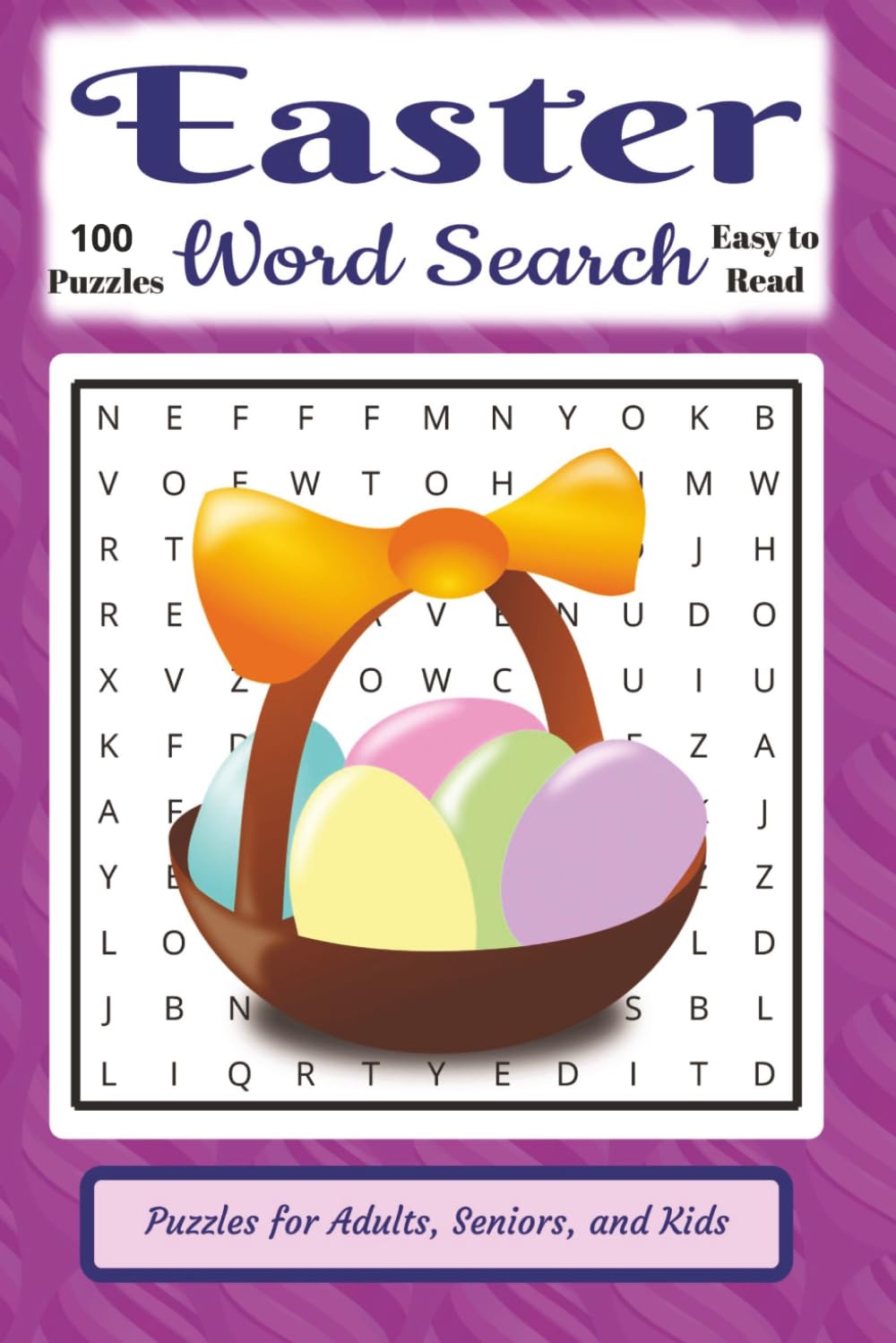 Easter Word Search Book: Fun & Relaxing Springtime Puzzles for Kids, Teens, Adults & Seniors - 9X6 in. 50+ puzzles