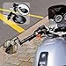 KAWELL Rear View Side Mirror Round Bar End Convex Hawk Eye Motorcycle Mirror for 7/8