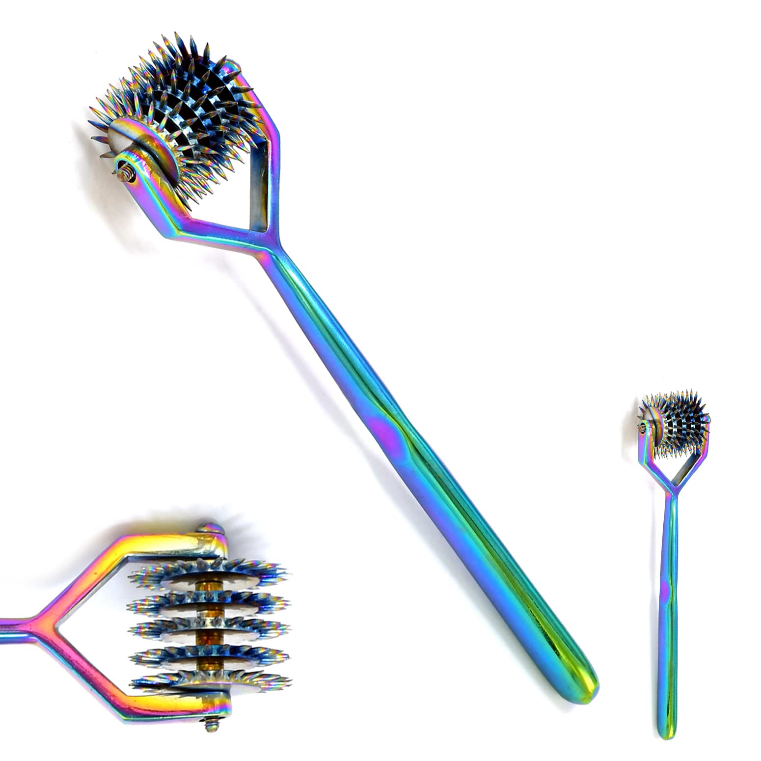 AAProTools 1 Piece Rainbow Color Wartenberg Wheel 5 Head Wartenberg Pinwheel Skin Sensation Diagnostic for Couples