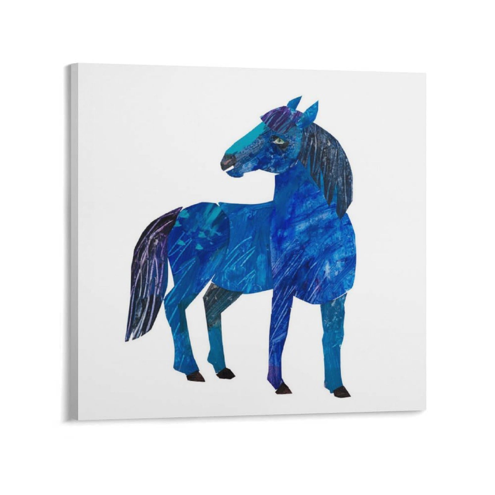 Amazon.co.jp: Eric Carle エリック・カール版画『青い馬を描いた芸術
