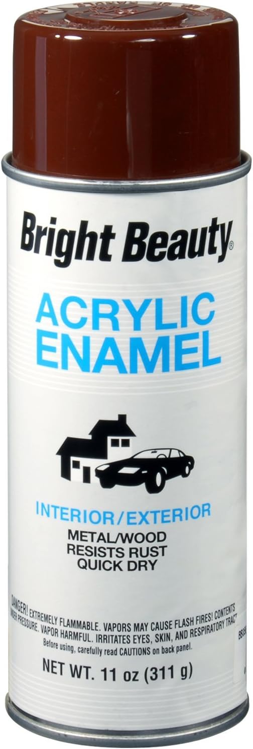 Bright Beauty EBB303 Semi-Gloss Black Acrylic Enamel, 11 oz.