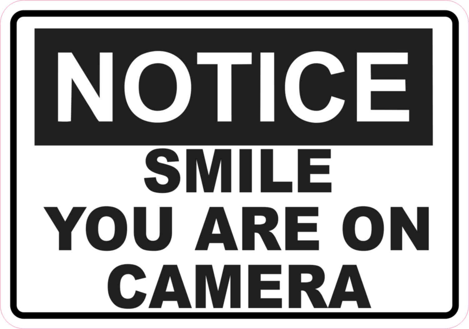 Amazon.co.jp: 5 in x 3.5 in Notice Smile You Are Onカメラ 
