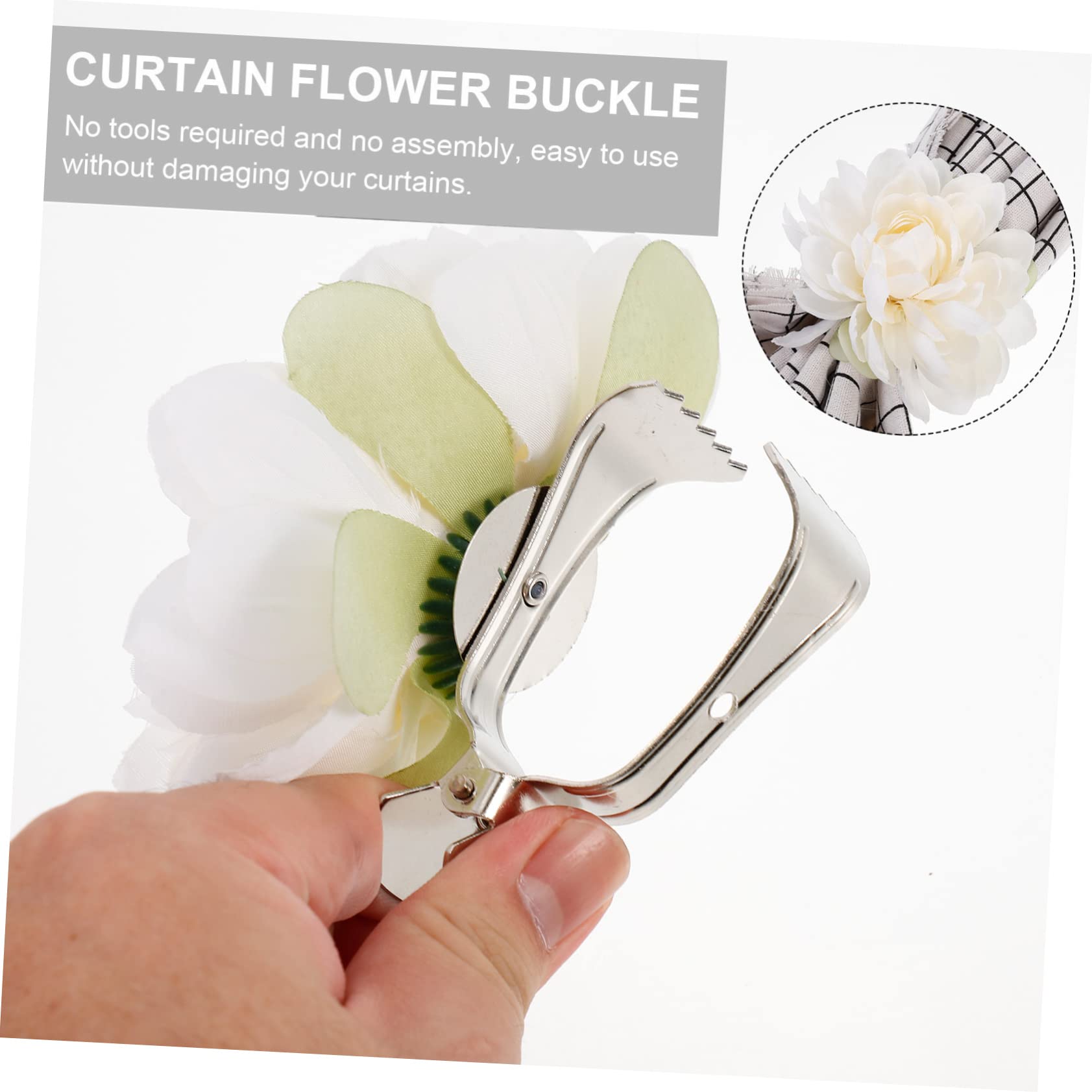 ABOOFAN 8 STK Gardinenclip Gardinenschnalle Sommer Vorhang fenstervorhänge Dekorationen Raffhalter für Vorhänge Schnalle zum Binden von Vorhängen magnetisch Zubehör Gurt
