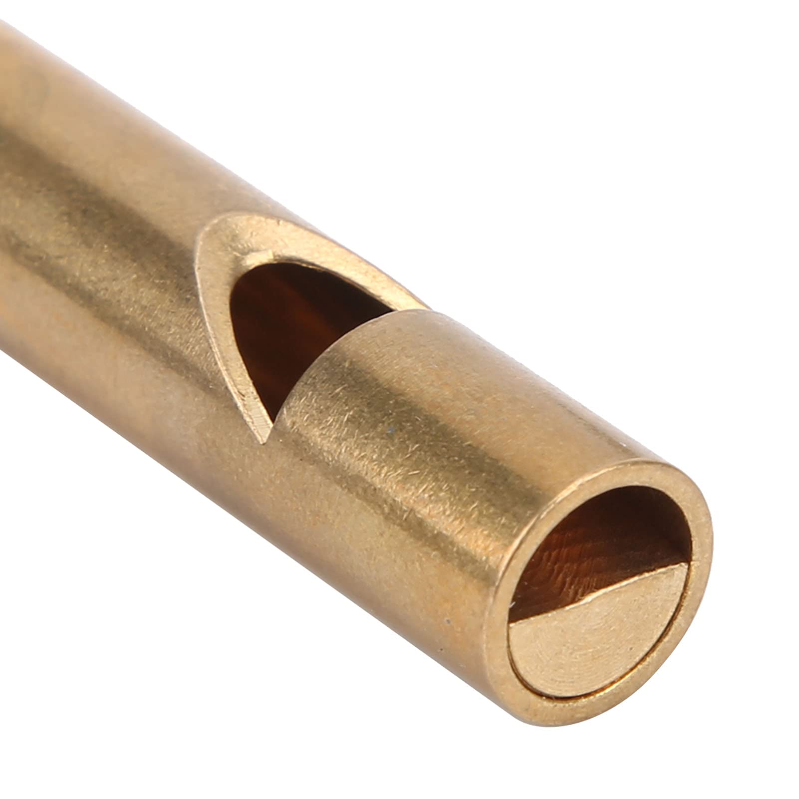 Whistle, Emergency Whistle Brass Safety with Keychain for Outdoor Camping