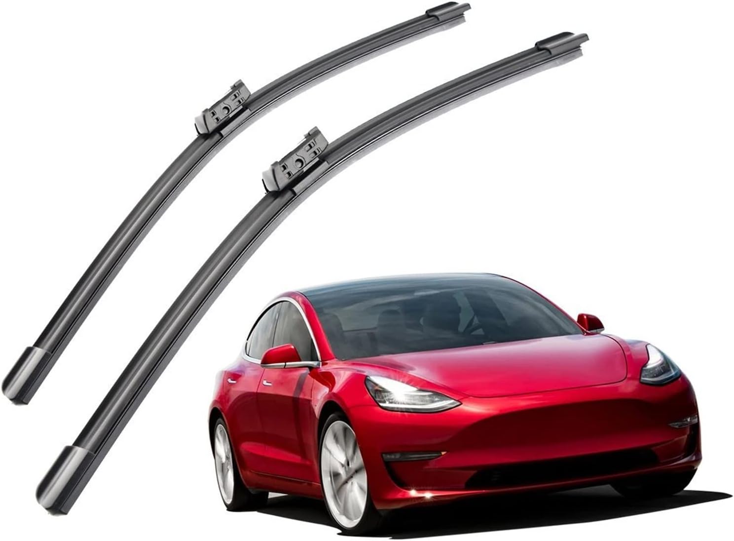 Amazon ワイパー フロント ワイパー ブレード ゴム ために テスラ モデル 3 Y S ワイパーセット (サイズ Right