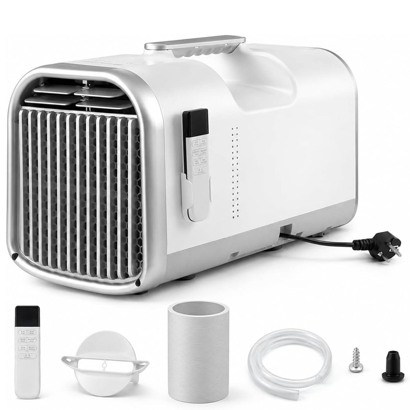 4400/5100 BTU Portable Camping Air Conditioner 1300W/1500W, 4-in-1 Mini Compressor AC Unit Cool/Dry/Fan/Sleep Mode, Low Noise Inverter Cooler with Remote Control Timer, Auto Evaporation 5100BTU