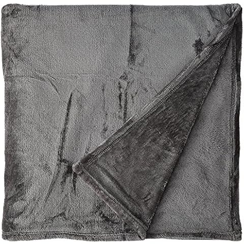 Elegant Comfort Ultra Plush Bed Blanket in Gray Cover