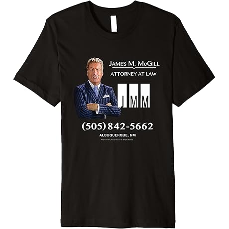 Better Call Saul McGill Business Card Premium Novelty T-Shirt