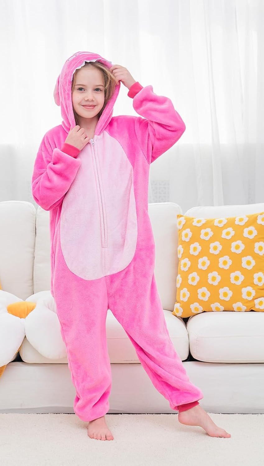 Unisex Children Animal Onesie Pajamas,Kids Flanne onesie Halloween Cosplay Costume/Homewear/Sleepwear