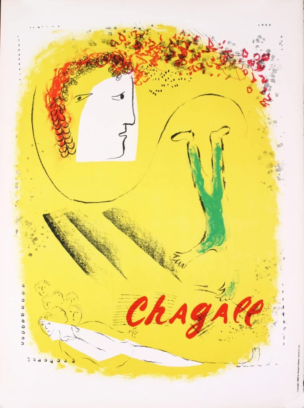 Amazon.co.jp: MARC CHAGALL The Yellow Background 29.5