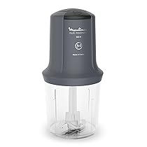 Moulinex Multi Moulinette, Tritatutto Elettrico 500W a 2 Velocità con Controllo Intuitivo per Sminuzzare, Tritare e Mescolare, 300g e 500ml Capacità, Accessori Lavabili in Lavastoviglie,AT711B