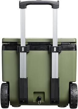 Stanley Adventure Outdoor Cooler with Wheels 50 qt | Heavy Duty Outdoor Camping Cooler with Easy Carry Side Handles | BPA-Free | Dried Pine