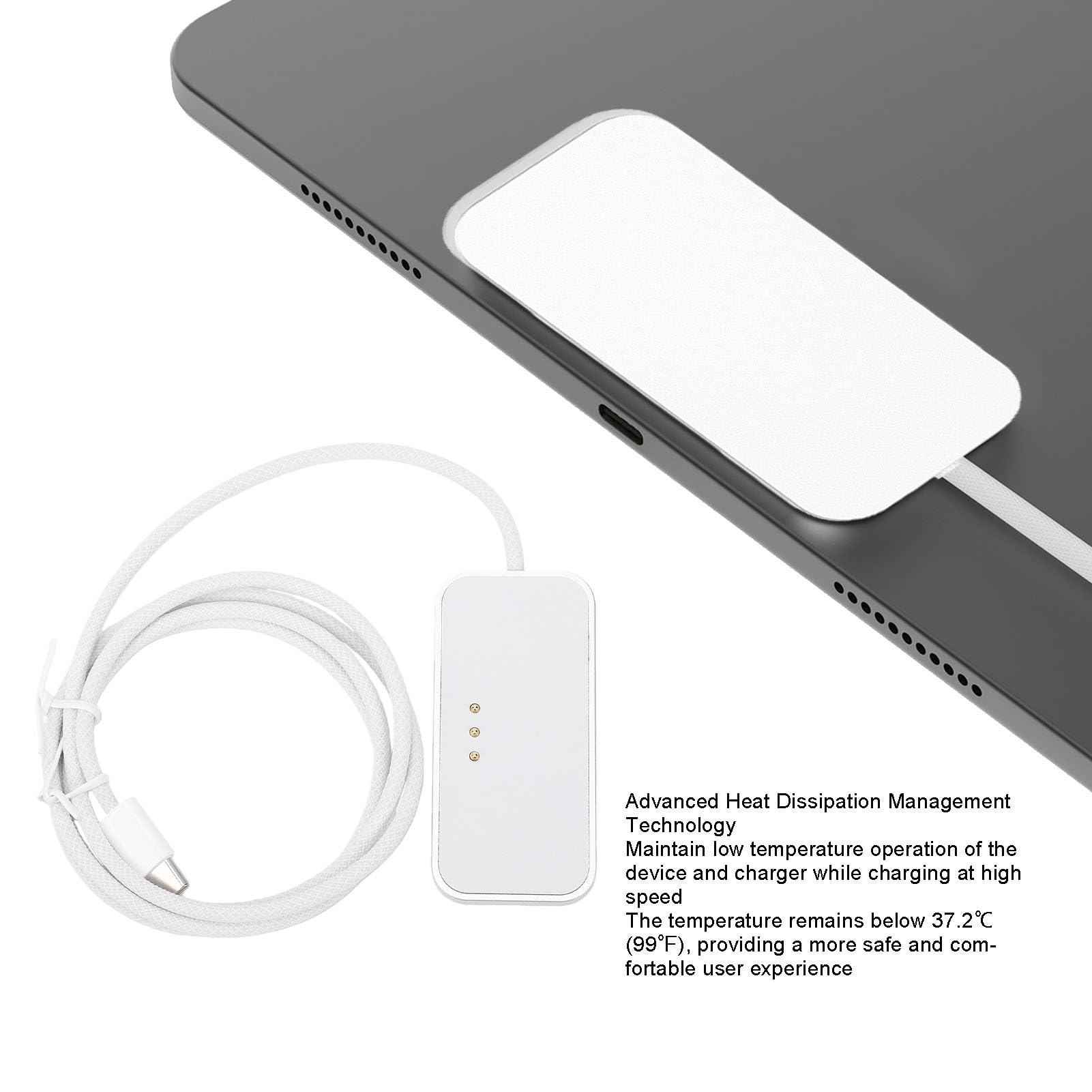 Cargador Inalámbrico para Tablet 35W Carga Magnética (2m)