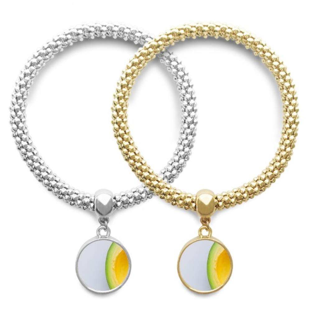DIYthinker Fresh Tropical Fruit Avocado Picture Lover Bracelet Bangle Pendant Jewelry Couple Chain Gift