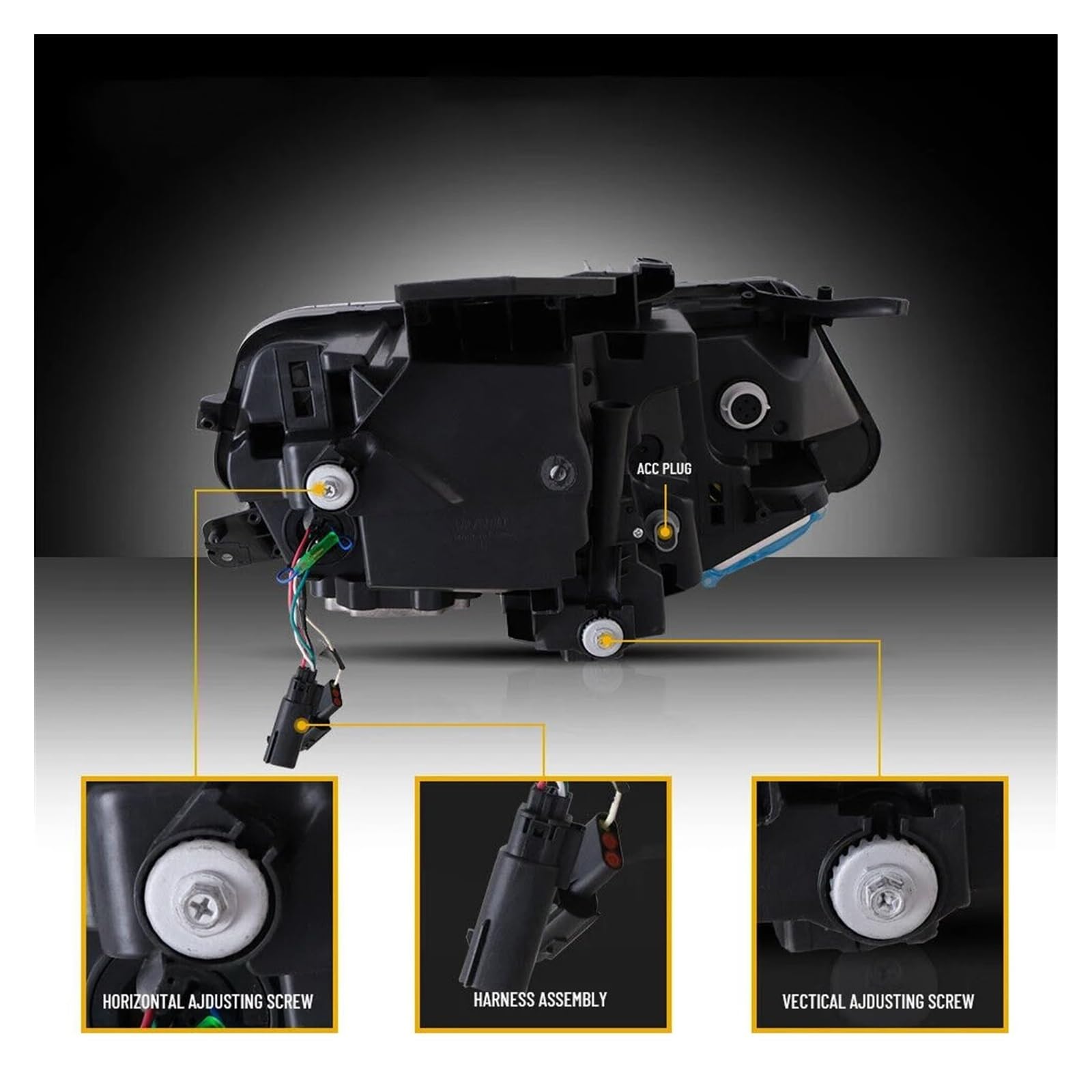 Amazon.co.jp: 車のヘッドランプ ペアシボレーカマロ 2016 2017